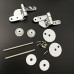 Rumfo Alloy Replacement Toilet Seat Hinge Toilet Mountings Set with Bolts and Nuts For Toilet Accessories - B075Q9YQ9W